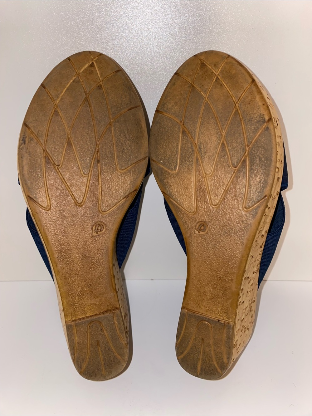 CHARLESTON SHOE CO. Navy Cross-Band Slingback Sandals - Picture 7 of 9